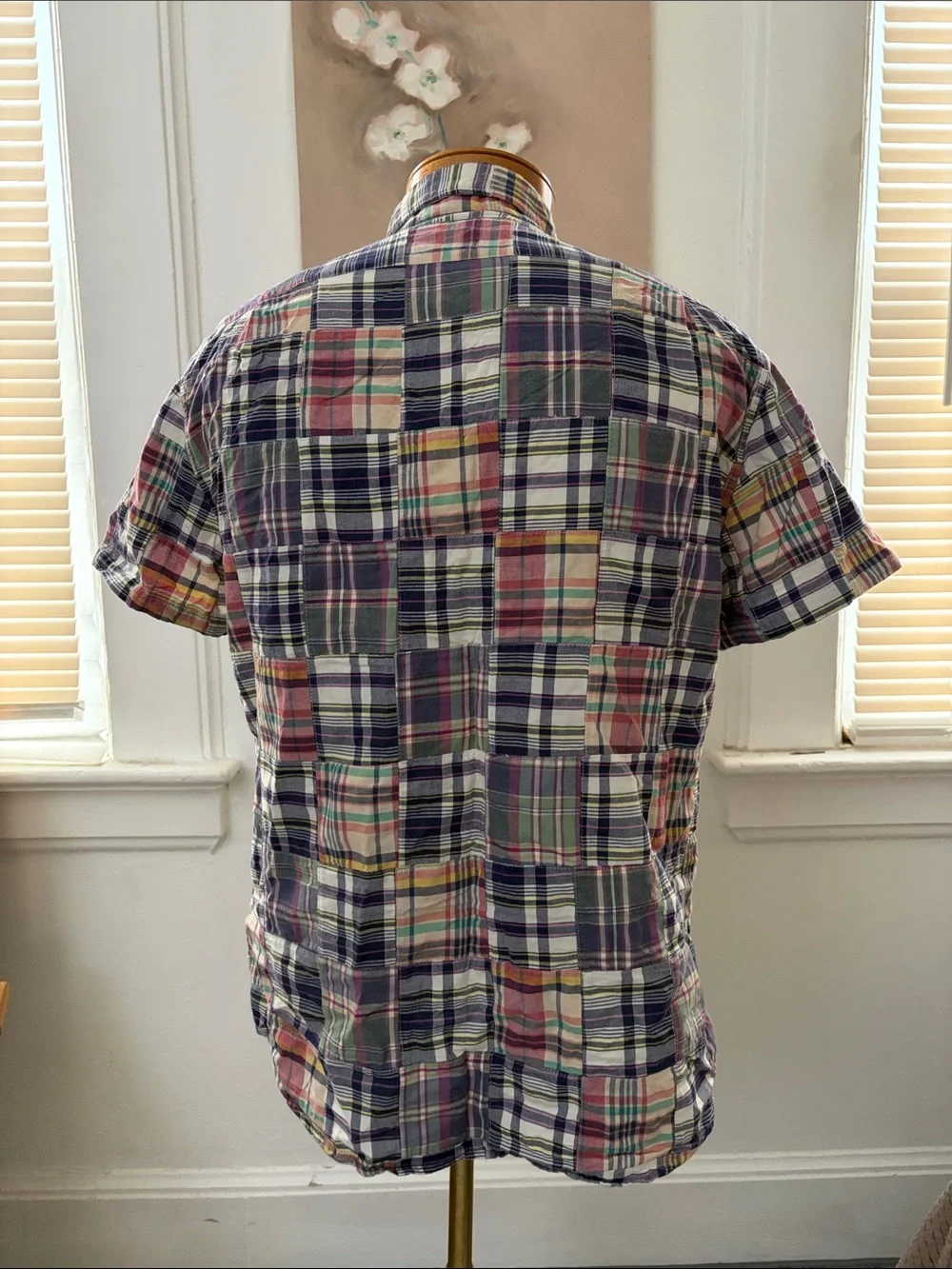 J.crew Men's Multicolor Plaid Short-Sleeve Button-Down Shirt